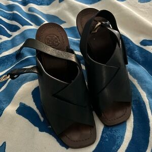 Tory Burch thick women heels